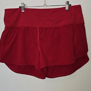 Lululemon Athletica Bold Red Athletic Shorts